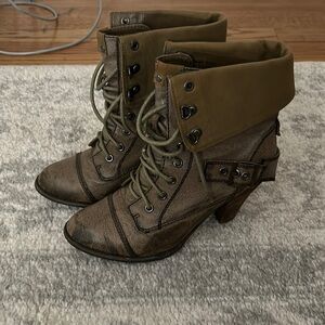 Distressed boot heels - FINAL SALE